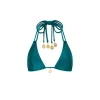 Kulani Kinis: Cenote Solid Halter Bralette Bikini Top