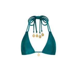 Kulani Kinis: Cenote Solid Halter Bralette Bikini Top