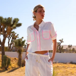 Kulani Kinis: Cropped Button Up Shirt