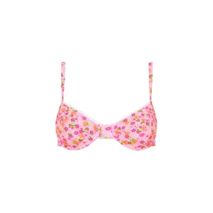 Kulani Kinis: Frangipani Fever Ditzy Underwire Bra Bikini Top