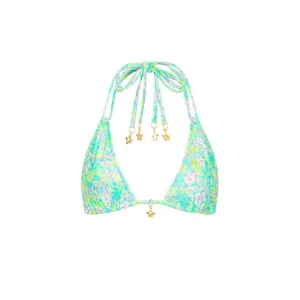 Kulani Kinis: Hibiscus Fizz Halter Bralette Bikini Top