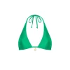 Kulani Kinis: Jungle Jewel Shimmer Cllassic Tie Halter Bikini Top
