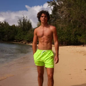 Kulani Kinis: Men's Aloha Lime Swim Trunk