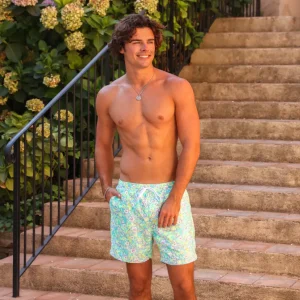 Kulani Kinis: Men's Hibiscus Fizz Swim Trunk