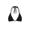 Kulani Kinis: Moonlight Black Halter Bralette Bikini Top