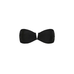 Kulani Kinis: Moonlight Black V Strapless Bandeau Bikini Top
