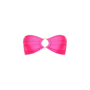 Kulani Kinis: Posh Pink Strapless Bandeau Bikini Top