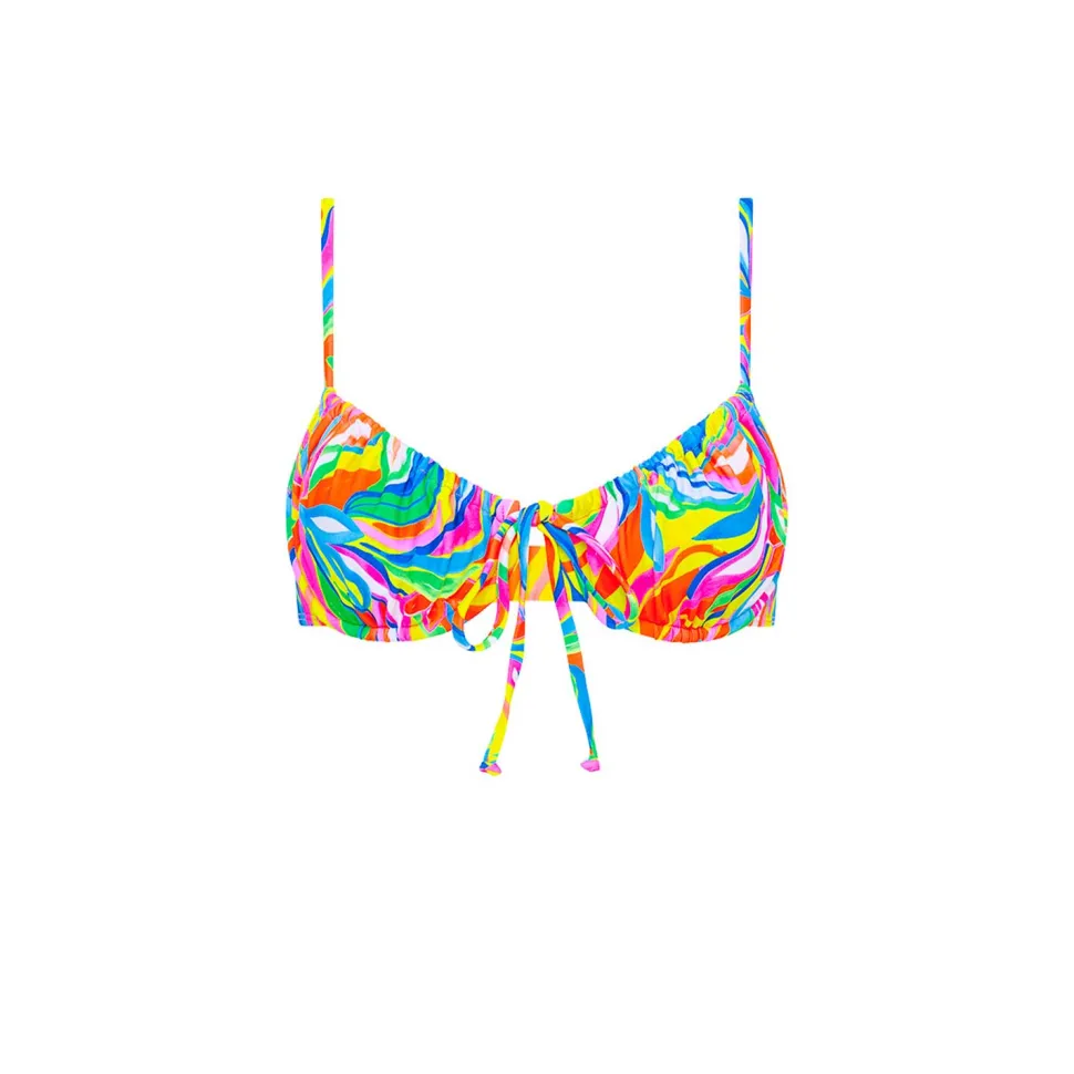 kulani_kinis_tropical_ill_0.webp Kulani Kinis: Tropical Illusion Ruched Underwire Bra Bikini Top