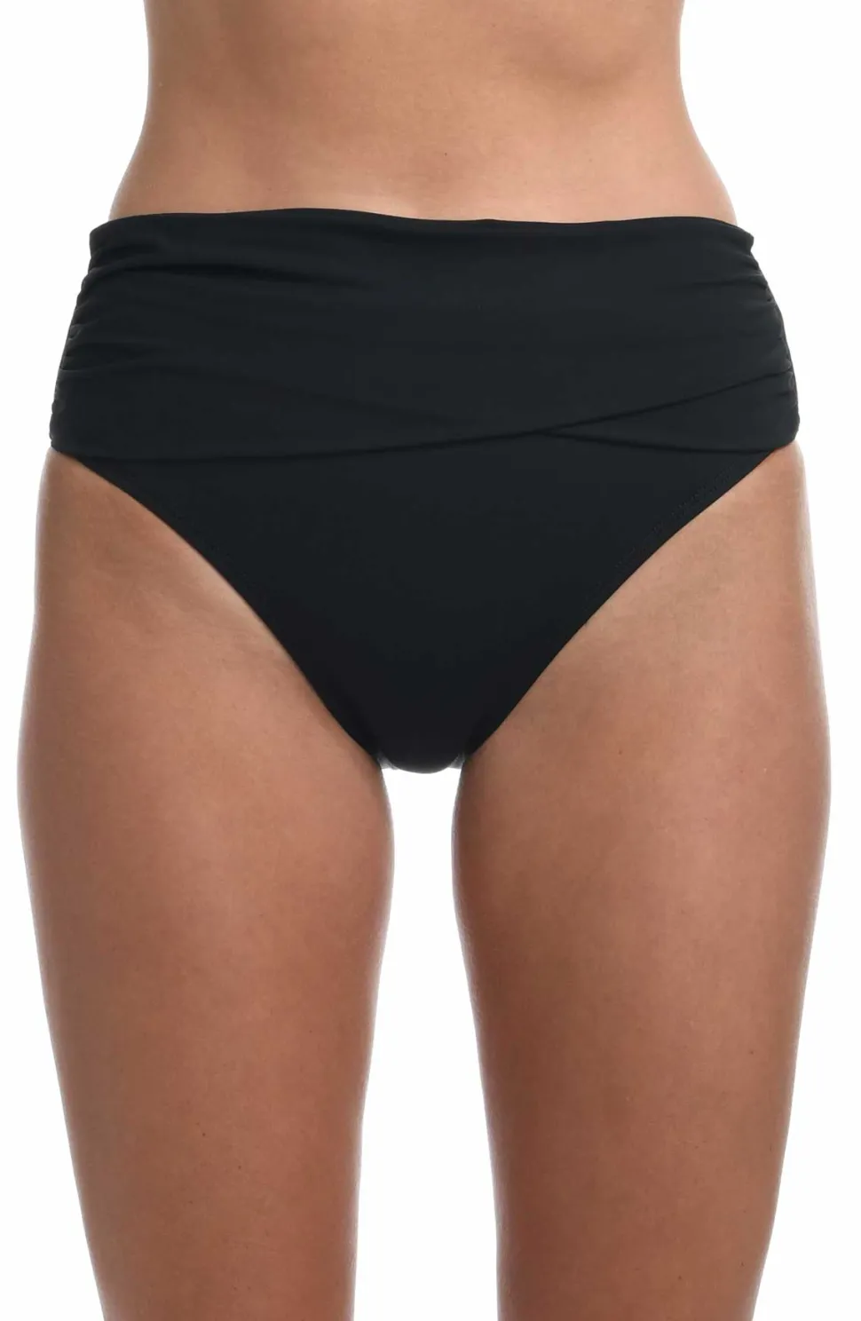 la_blanca_island_goddess__3.webp La Blanca: Island Goddess Solid Mid Waist Sash Bikini Bottom