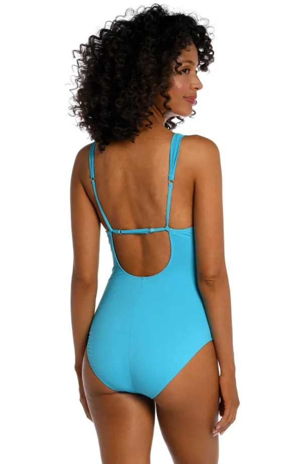 La Blanca: One Piece Island Goddess Cross Front Keyhole Mio
