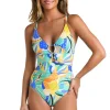 La Blanca: One Piece Sun In Sicily Lace Up Mio Swimsuit