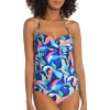 La Blanca: Painted Leaves Bnadeau Tankini Top