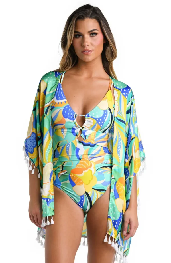 La Blanca: Sun In Sicily Kimono Cover Up