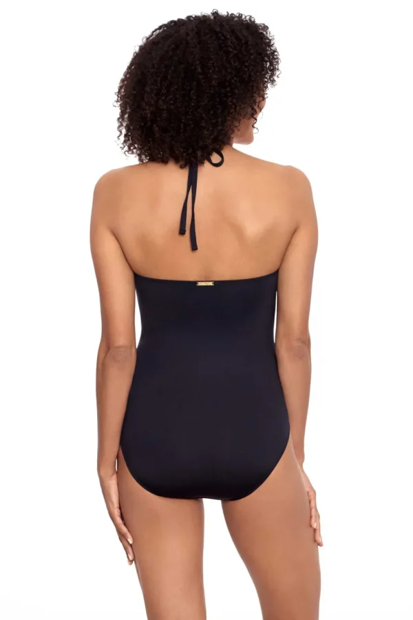 Lauren: One Piece Beach Club Solids High Neck