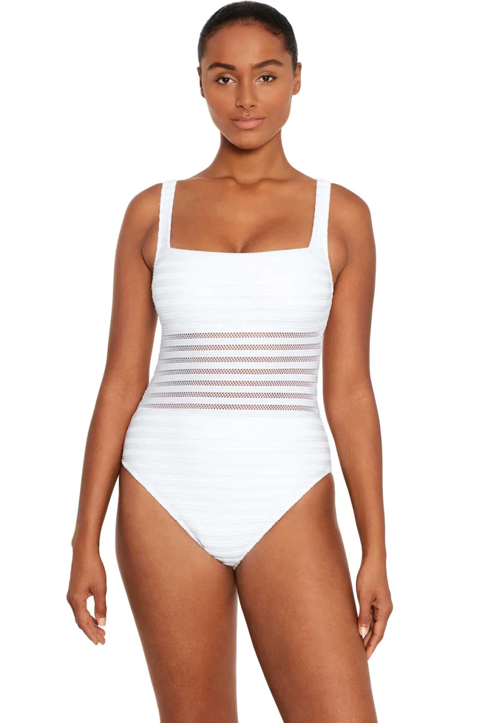 lauren_one_piece_ottoman__1.webp Lauren: One Piece Ottoman Mesh Solid Square Neck Swimsuit