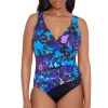 Longitude: One Piece Gypsy Ruffle Surplice Long Torso Swimsuit