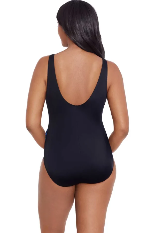 Longitude: One Piece Gypsy Ruffle Surplice Long Torso Swimsuit