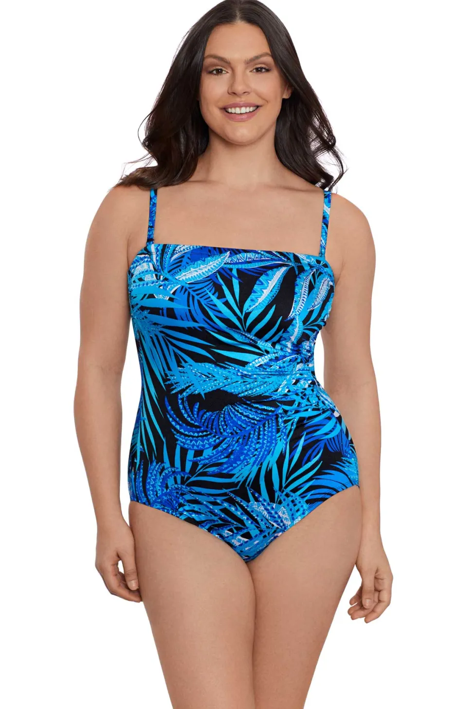 longitude_one_piece_jungl_0-1.webp Longitude: One Piece Jungle Boogie Side Shirred Bandeau Long Torso Swi