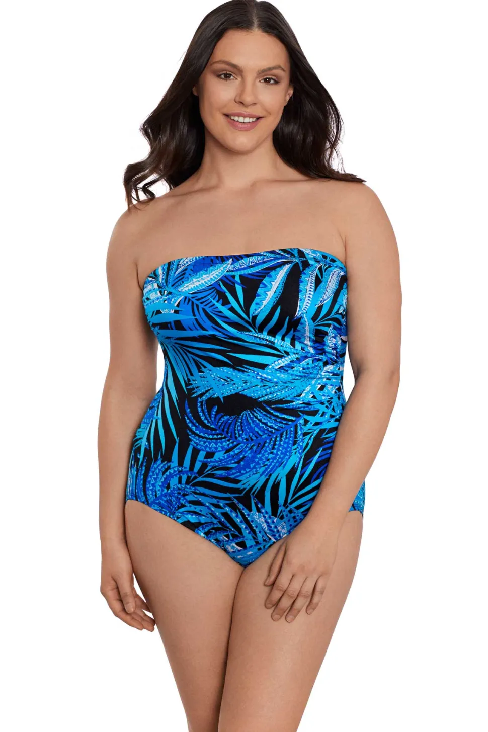 longitude_one_piece_jungl_1-1.webp Longitude: One Piece Jungle Boogie Side Shirred Bandeau Long Torso Swi