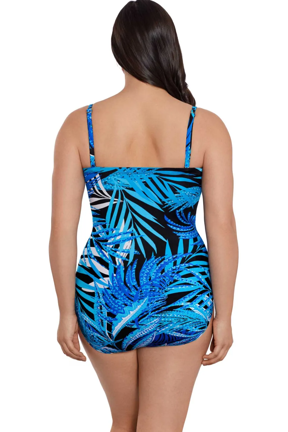 longitude_one_piece_jungl_2.webp Longitude: One Piece Jungle Boogie Side Shirred Bandeau Long Torso Swi