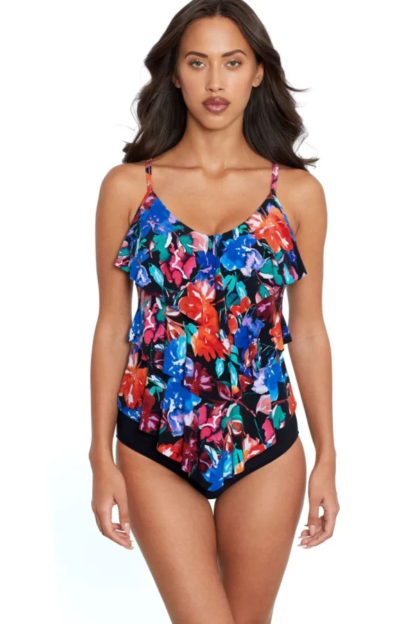 Magicsuit: Flower Child Rita Triple Tiered Tankini Top