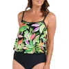 Maxine: One Piece Rainforest Blouson Mio Swimsuit