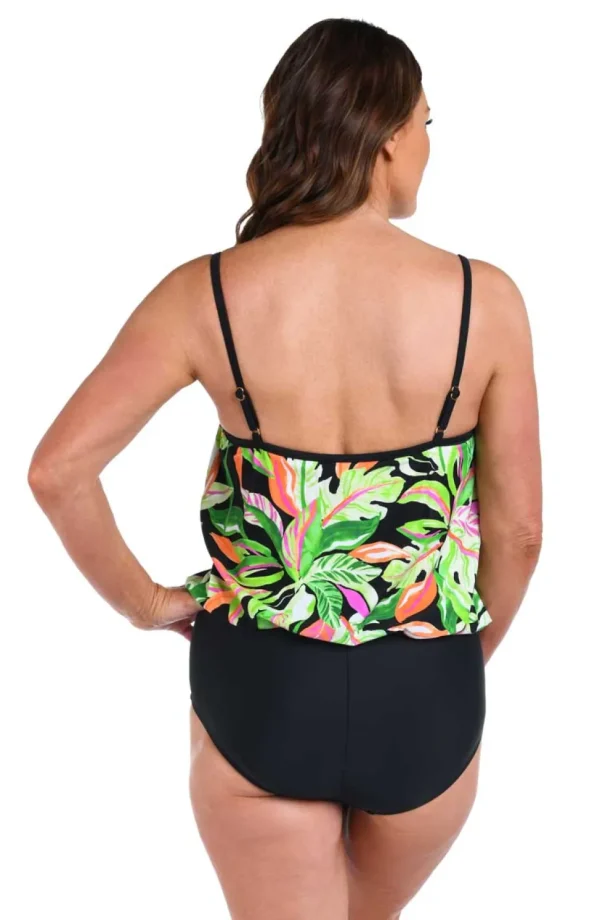 Maxine: One Piece Rainforest Blouson Mio Swimsuit
