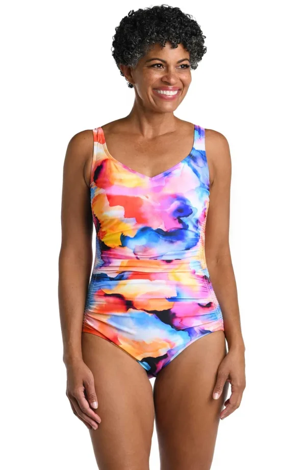 Maxine: One Piece Watercolor Bliss Over The Shoulder Mio