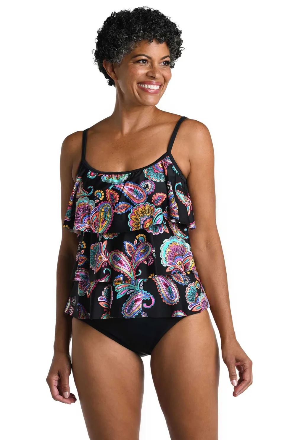 maxine_paisley_parade_tri_0.webp Maxine: Paisley Parade Triple Tiered Tankini Top