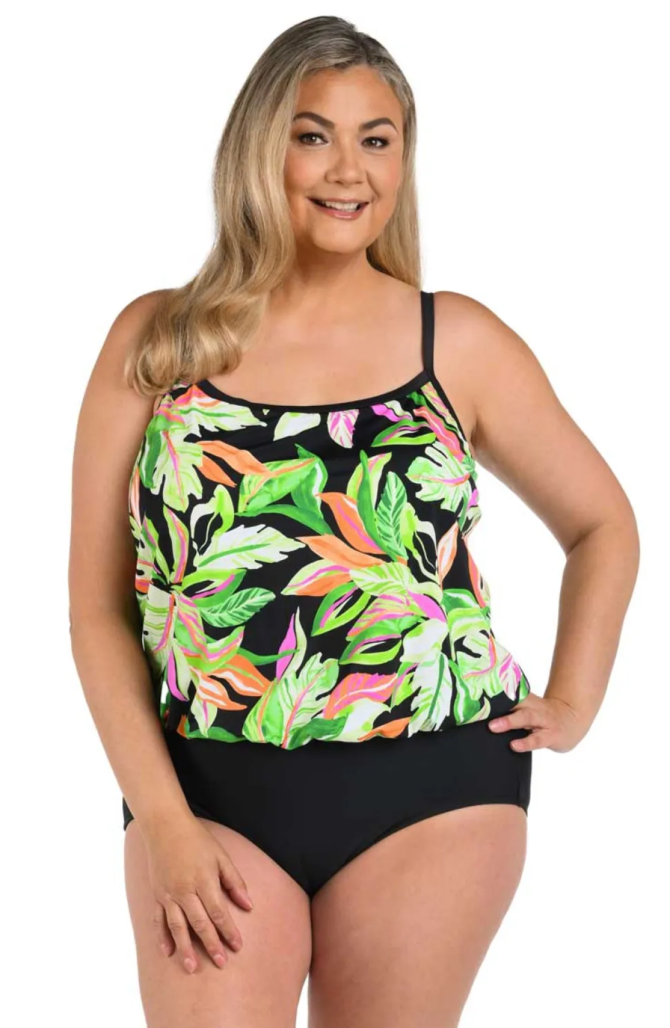 maxine_plus_size_one_piec_0-1.webp Maxine: Plus Size One Piece Rainforest Blouson Mio Swimsuit