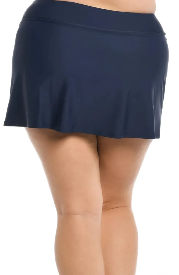 Maxine: Plus Solid Wide Band Skort