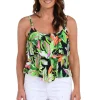 Maxine: Rainforest Double Tiered Tankini Top