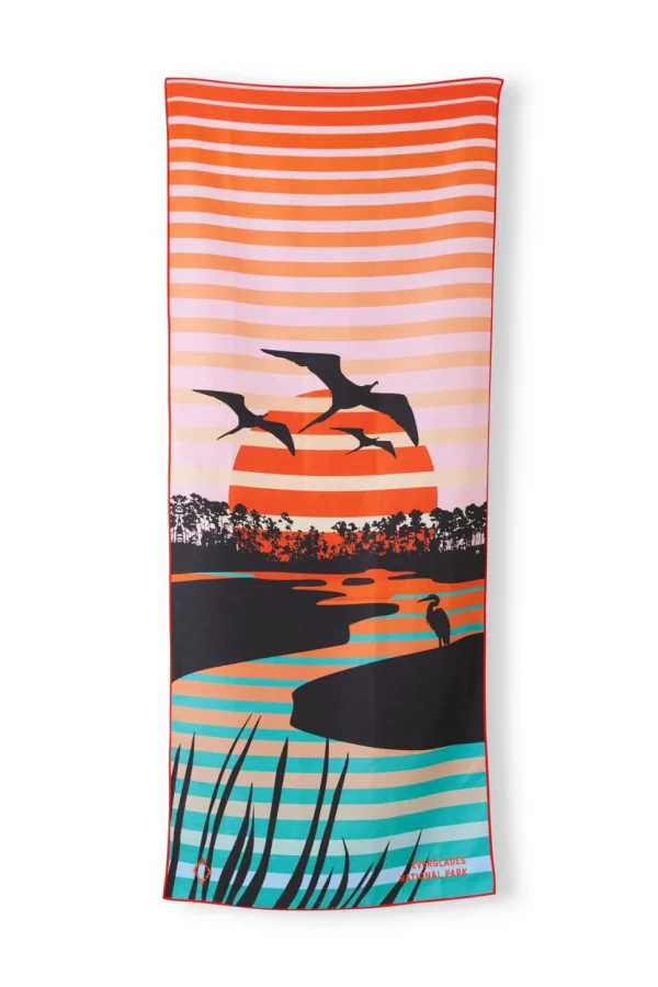 Nomadix: Everglades National Park Pink Teal Towel
