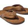 Olukai: Men'S Tuahine Leather Beach Sandals