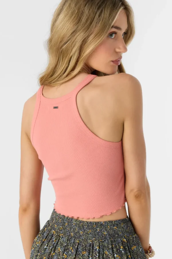 O'Neill: Alyx Rib Knit Cropped Tank Top
