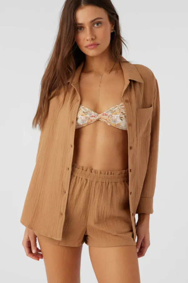 O'Neill: Leni Woven Double Guaze Button Down Shirt