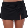 Profile: Tutti Frutti Solid Side Slit Swim Skirt