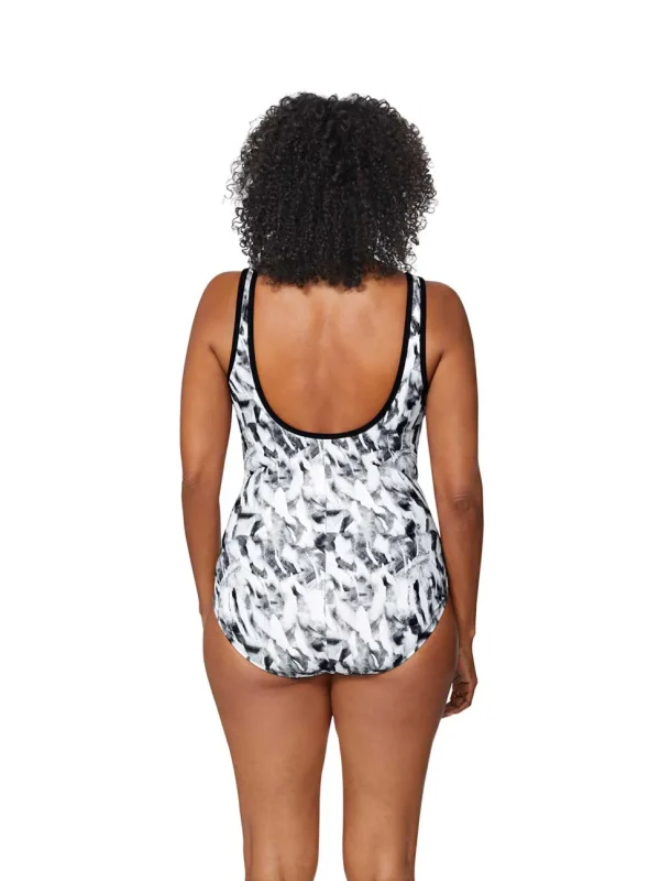 Reebok: One Piece Nothern Light Zipper Swimsuit