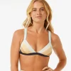 Rip Curl: Block Party Spliced Fixed Triangle Bikini Top