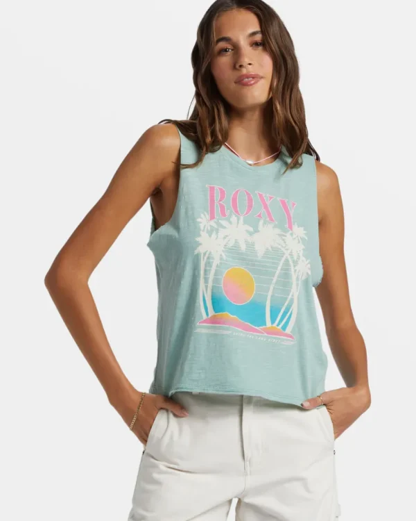 Roxy: Bring Good Vibes Muscle Tank Top