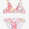 Roxy: Girl's Two Piece Tropical Time Elongated Bikini Set