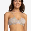 Roxy: Wavy Stripe Fashion Bralette Bikini Top