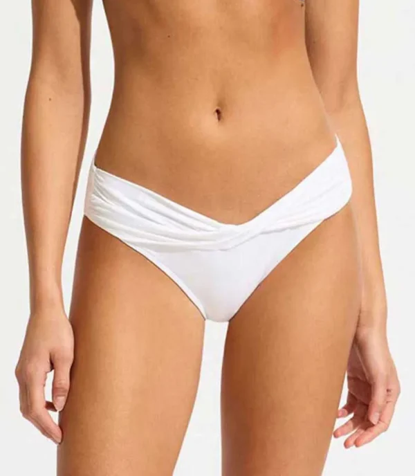 Seafolly: Solid Twist Band Hipster Pant