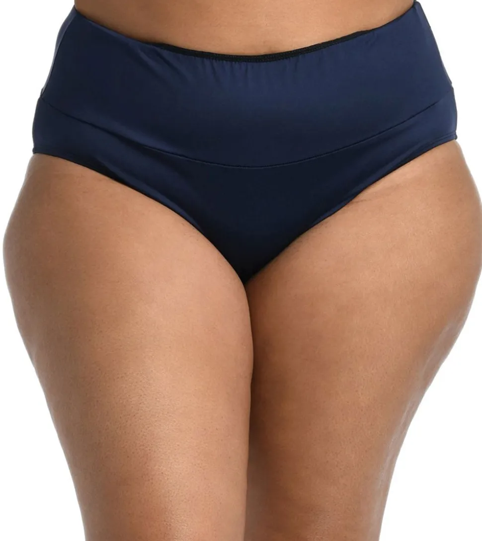 th_amp_ocean_plus_size_so_3-1.webp 24th & Ocean: Plus Size Solid Mid Waist Spliced Bikini Bottom