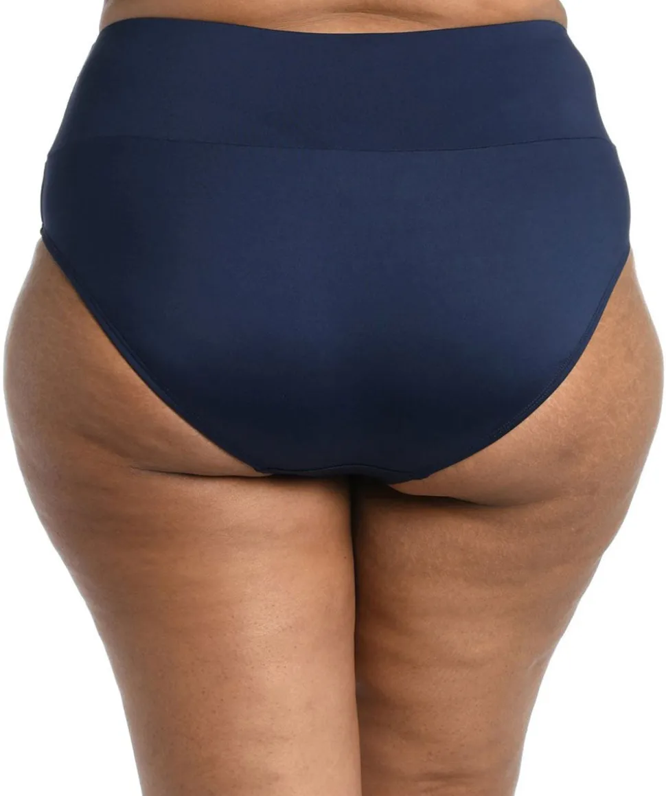 th_amp_ocean_plus_size_so_4-1.webp 24th & Ocean: Plus Size Solid Mid Waist Spliced Bikini Bottom