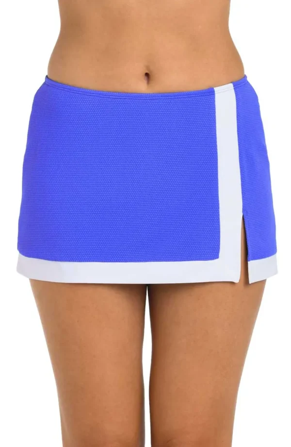 24th & Ocean: Santorini Block Swim Skort Bottom