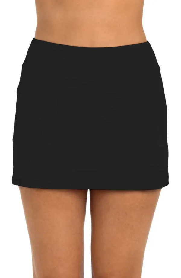 24th & Ocean: Solid High Waist Swim Skort