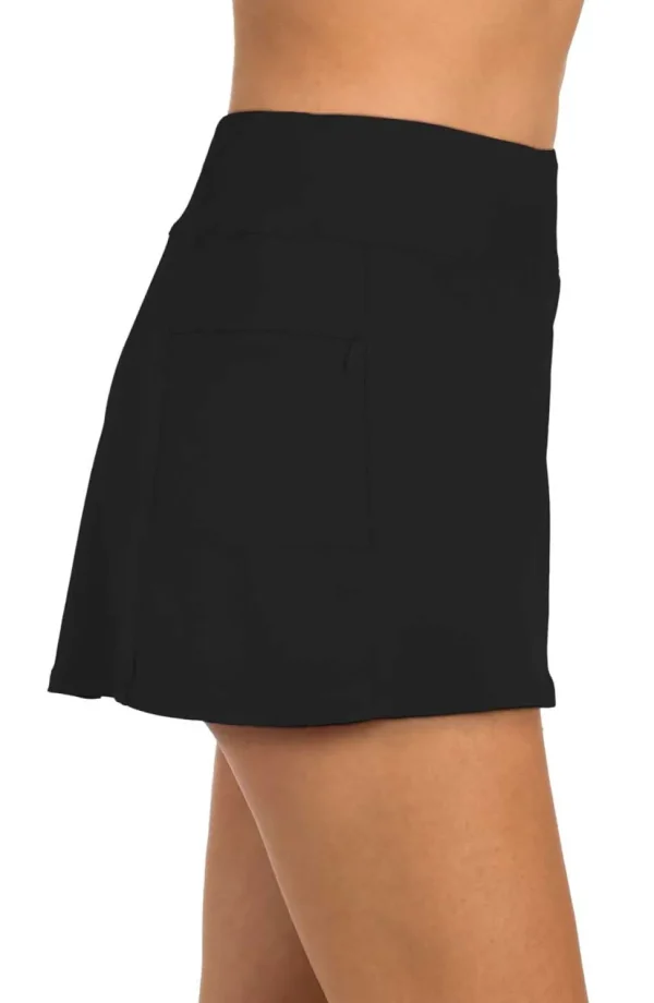 24th & Ocean: Solid High Waist Swim Skort