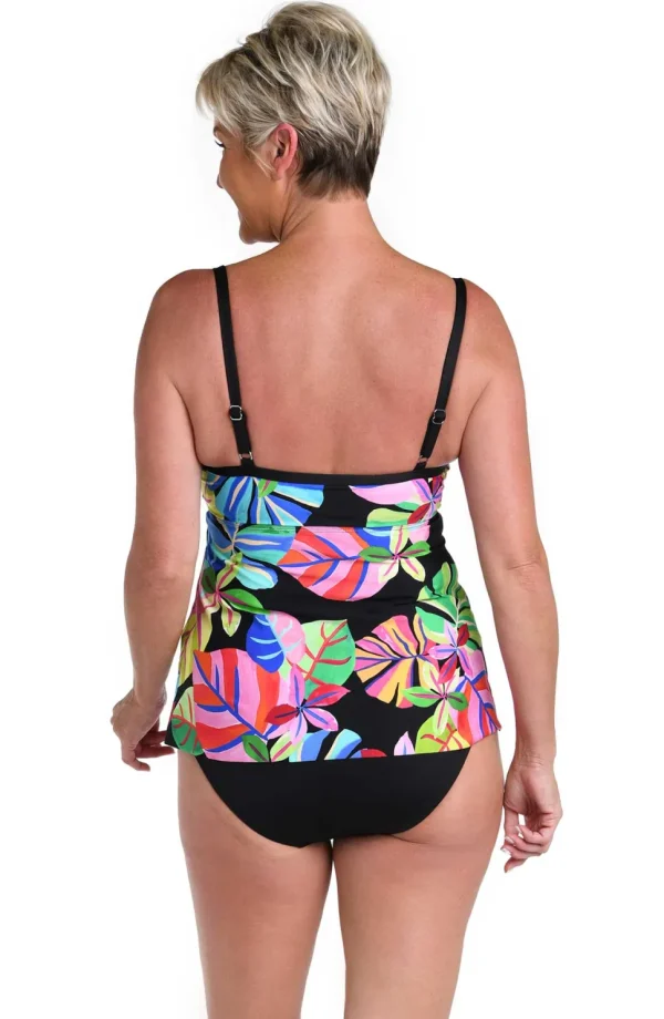 24th & Ocean: Tropiflage Flyaway Tankini Top