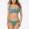 Vince Camuto: Seaside Leopard Square Neck Bra
